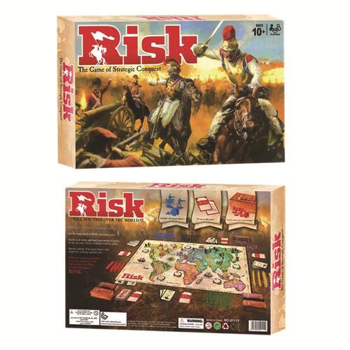 跨境RISK GAME 大战役英语卡牌RISK board card game战争互动游戏