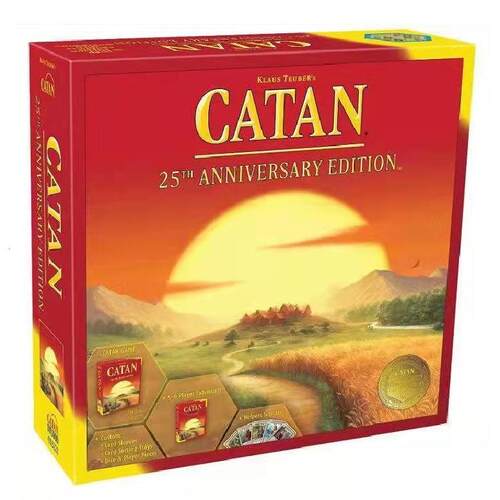 英文版 25周年纪念版卡坦岛Settlers of Catan第五版扩展桌游