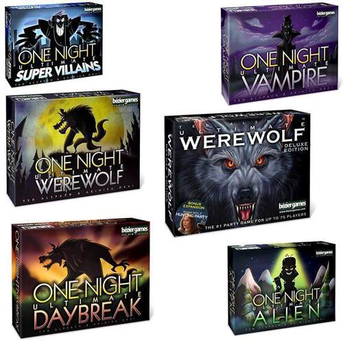 现货英文版 桌游玩具 One Night Ultimate Werewolf 一夜狼人