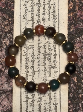 藏地瑜伽士修持【爆老千系糖球玛瑙古珠十六颗】高端文玩一图一物