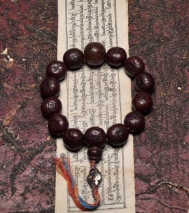 藏地瑜伽士修持【爆老千系糖球玛瑙古珠】顶配老麒麟眼佛珠手持