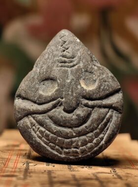 【明·尸陀林主骷髅擦擦】藏传地等级高的护身法器流行饰品