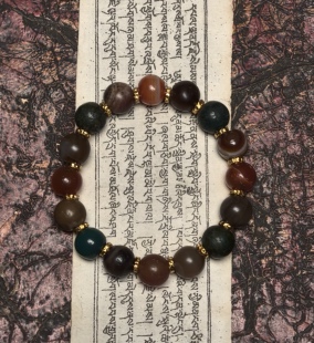 藏地瑜伽士修持【爆老千系糖球玛瑙古珠十六颗】高端文玩一图一物