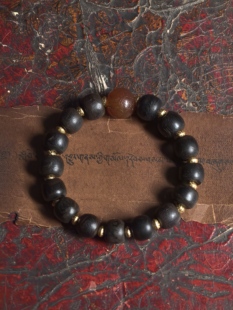 藏地瑜伽士修持【爆老玛瑙古珠糖球多宝手串】传世皮壳 高端文玩