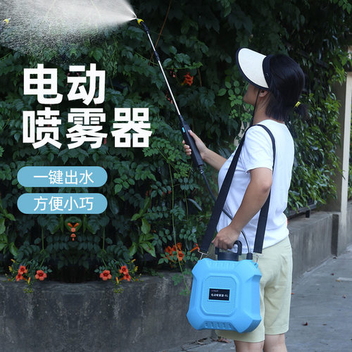 便携高压园艺电动喷雾器喷水枪