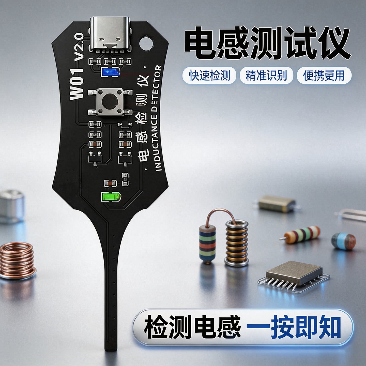 智能电感测试仪高精度家电家具全自动排查电路开关技术检测测量仪