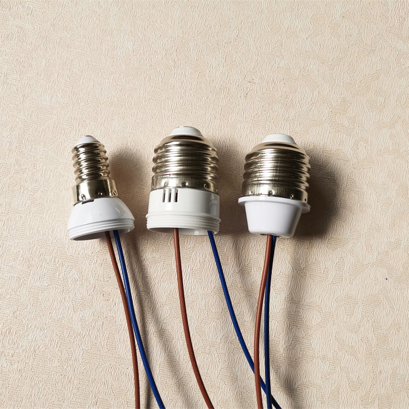 E14E26E27取电灯头螺口灯座引电