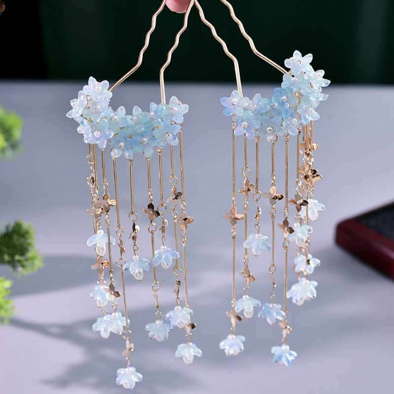 古风汉服绣球花发钗清新发饰侧边点缀头饰旗袍盘发海星流苏头饰品,饰品/流行首饰/时尚饰品新,发饰,淘宝优惠券,粉丝福利购,淘宝优惠卷