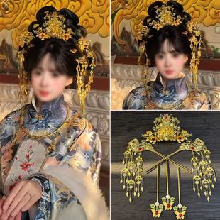 新款翘楚同款战国公主汉服发饰唐风发冠头饰古风手工宫廷华丽发饰