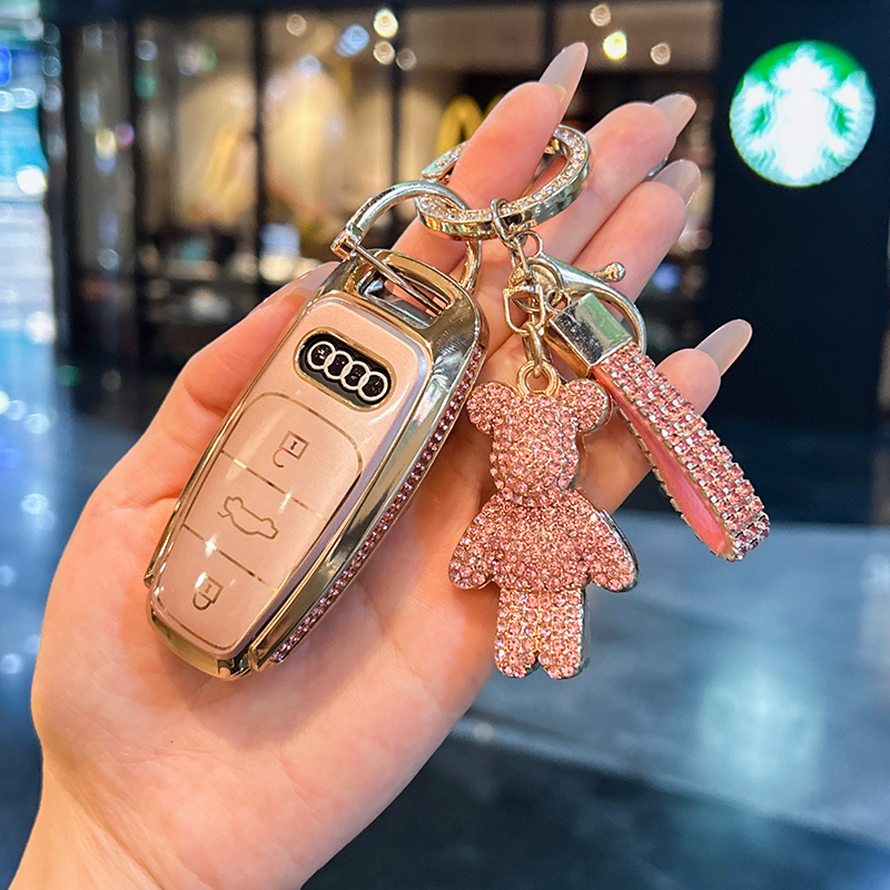 适用奥迪a6l钥匙套a4l车2025新款q5l壳a3a5a8a7包q7q4etron扣s4女