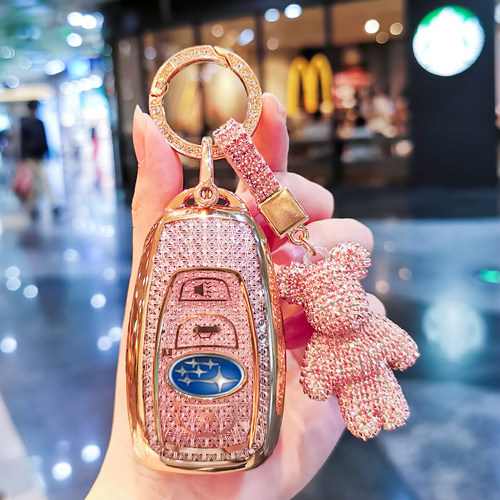 斯巴鲁钥匙套全新钻石纹