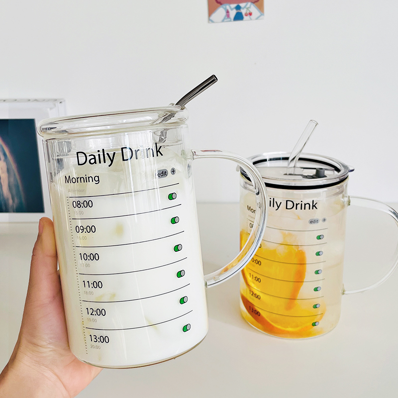 一天8杯水大容量玻璃杯1000ml