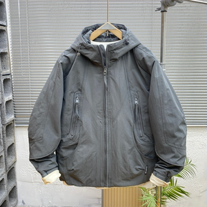 冬季男潮牌宽松连帽工装棉服