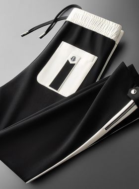 【香港BHAK&男装设计】2025年潮流欧货男士时尚百搭轻奢休闲拼接