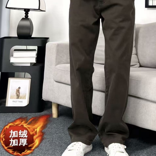 【香港&潮牌专柜正品】军绿色美式硬挺破坏线条工装裤男款高级感