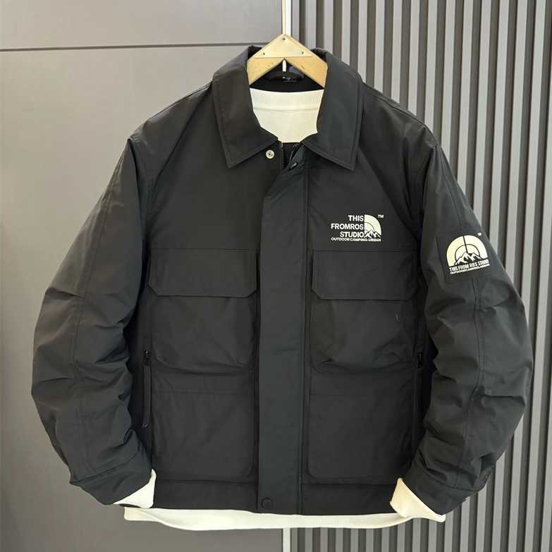 轻薄羽绒服冬季男士棒球领简约