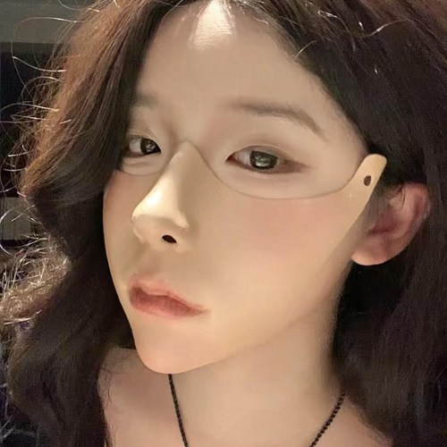 半脸面具成人机械仿生神秘感cos道具出去旅游拍照女士面具口罩