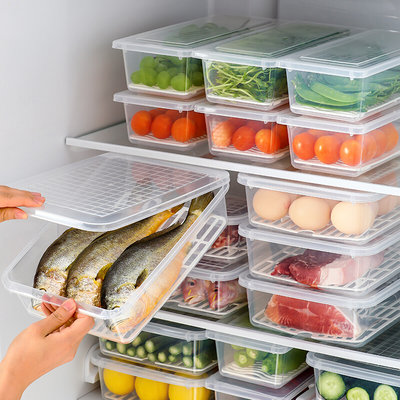 LISSA冰箱收纳盒食品级可冷冻保鲜盒厨房整理专用鸡蛋储物冷藏盒