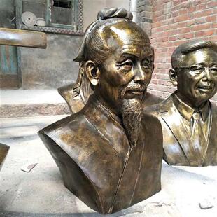 校园文化名人屈原雕像祖冲之雕塑朱熹李白司马迁胸像定制人物雕塑