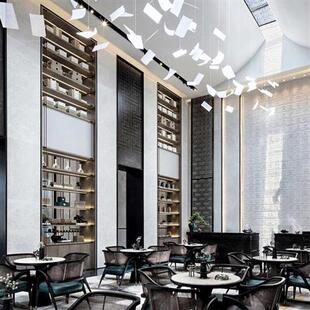 文艺书页枫叶创意玻璃吊灯酒店大堂艺术灯售楼会所大厅瓦片工程灯
