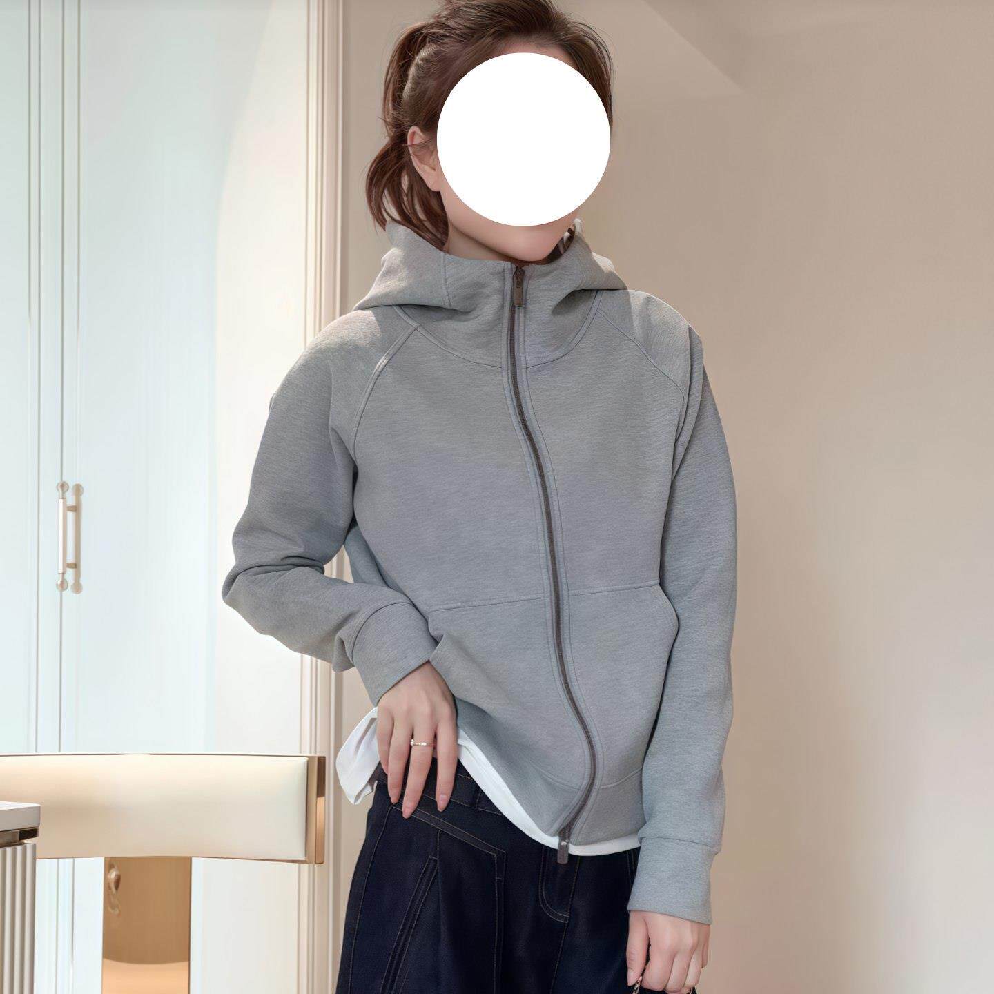 JOYIASS连帽拉链修身卫衣外套女2025新款爆款秋季小个子长袖开衫