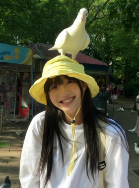 防晒帽渔夫帽黄色帽子夏季速干遮阳防紫外线大头围日系户外轻薄