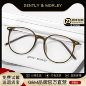 茶色眼镜女可配有度数近视眼睛框镜架男潮素颜神器韩版 大框显脸小