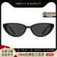 新款 GM欧美风猫眼墨镜女高级感防紫外线方圆脸复古凹造型太阳眼镜
