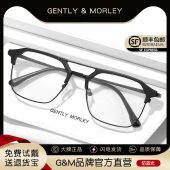 超轻TR理工男半框近视眼镜框男款 潮可配度数配大脸眉毛架眼睛