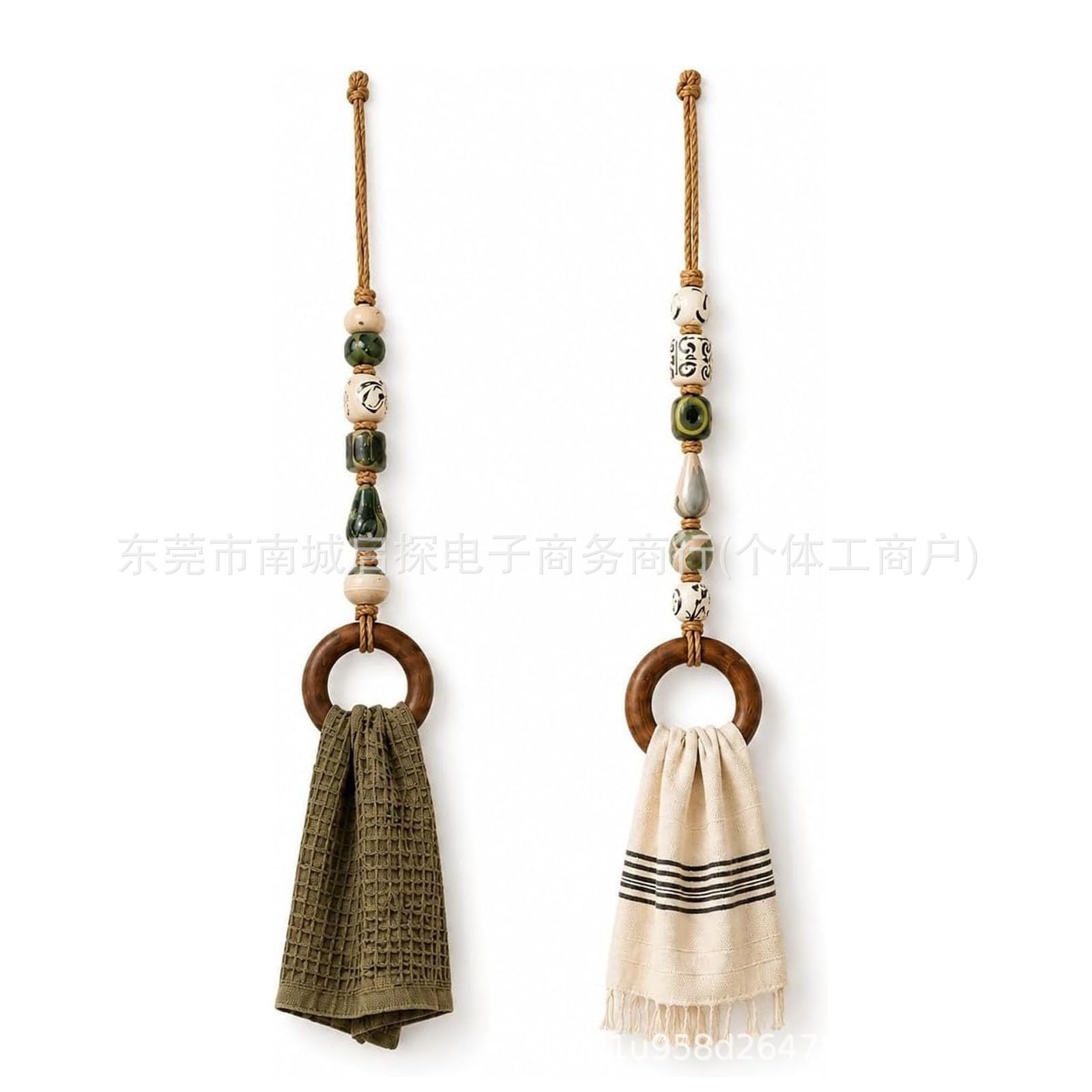 亚马逊新实用造型 Beaded Towel Hanger 串珠毛巾挂架