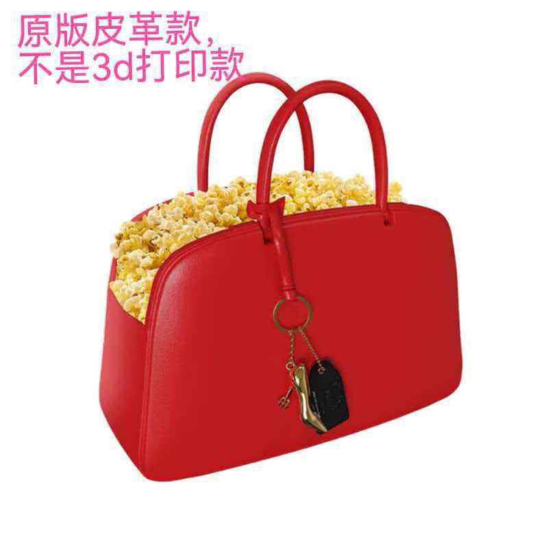 新品女王2皮革面爆米花桶手提袋复古波士顿包配带挂饰