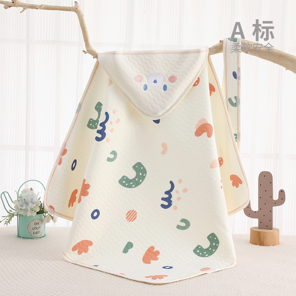 婴儿抱被三层保暖四款款盖被a类新生儿用品卡通产房包被宝宝包单