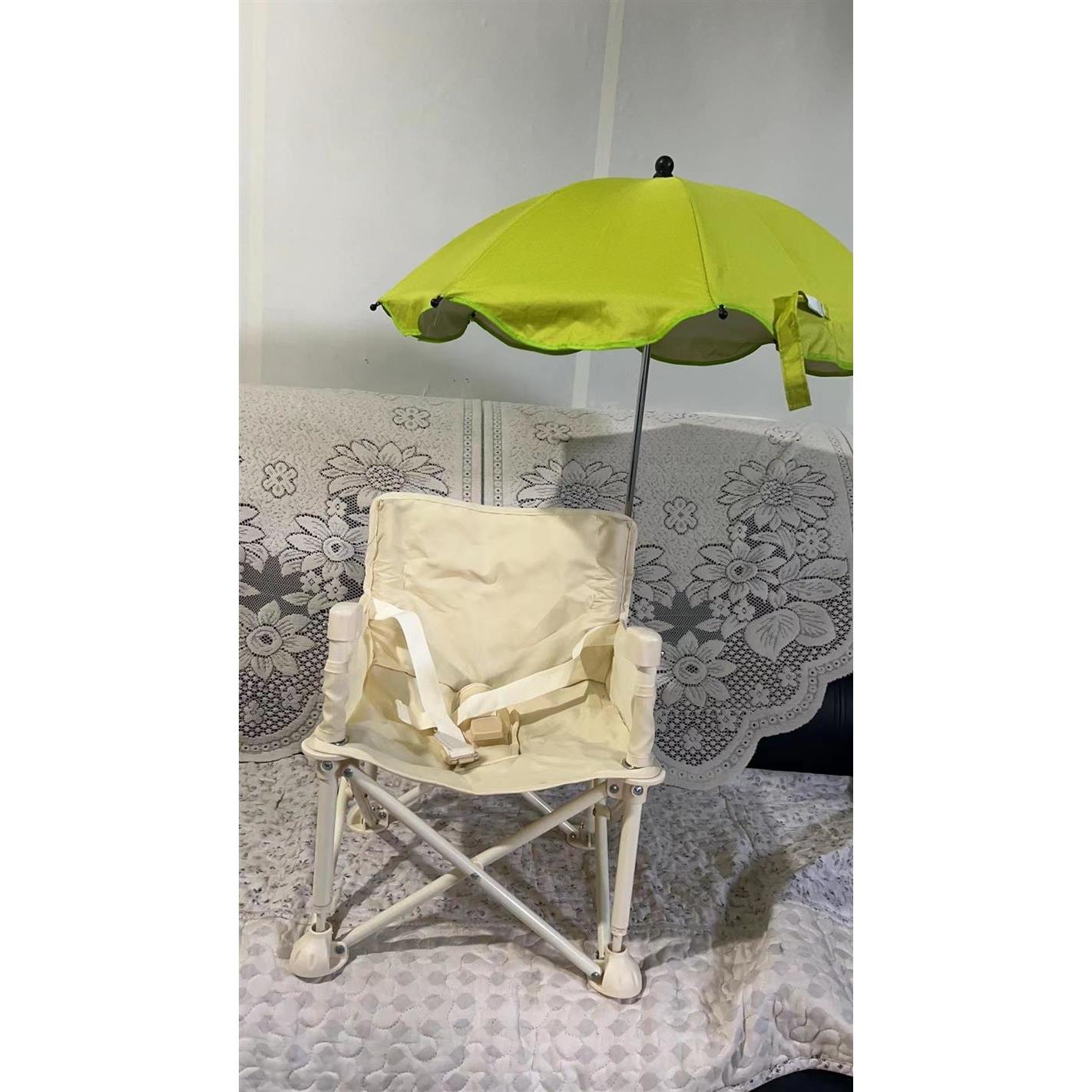 宝宝餐椅可折叠靠背大款儿童户外野餐椅沙滩椅拍照椅便携婴儿学坐