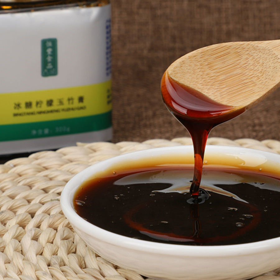 楷妈玉竹膏300g冰糖柠檬玉竹膏陈皮无川贝无添加剂宝宝全家适用