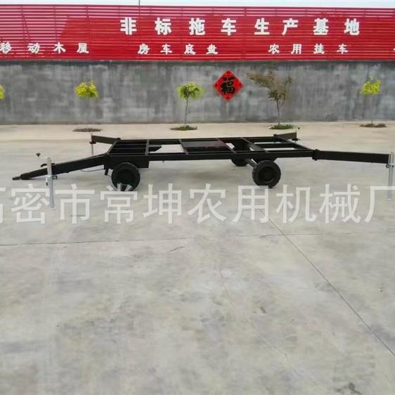 1吨加长支撑腿拖车广告气球底盘拖车非标拖车定做厂家
