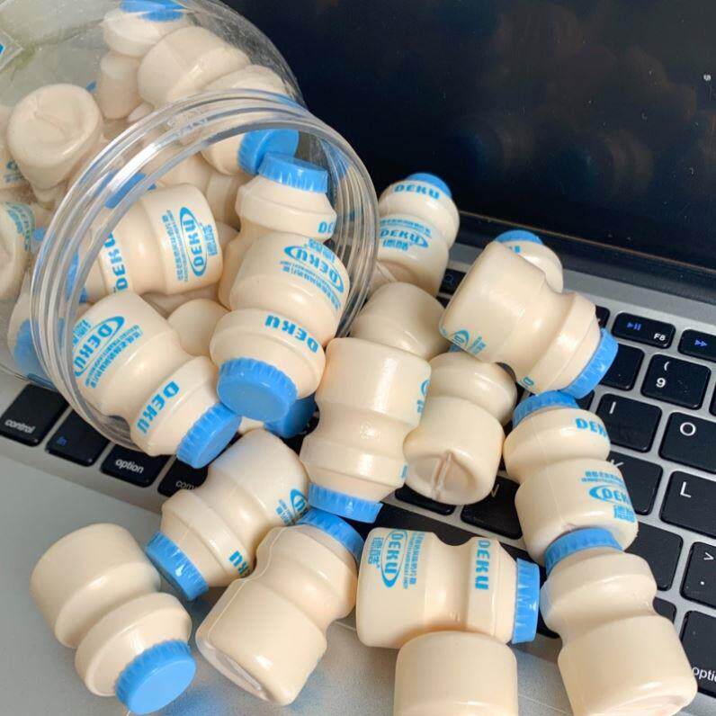 促销德酷酸奶糖老酸奶风味奶片糖酸奶片养乐多造型糖果乳酸菌奶瓶