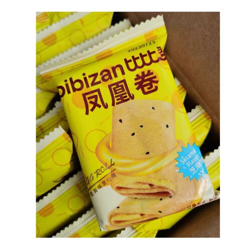 促销比比赞凤凰卷鸡蛋卷夹心饼干整箱办公室零食品小吃休闲散装多