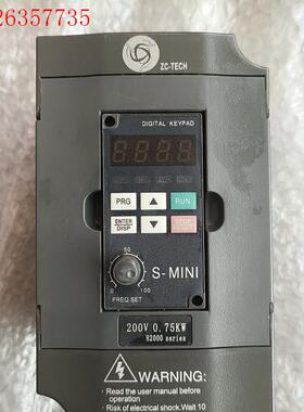 拆机一台众晨变频器,H2200A0D75K3051,,220(议价)