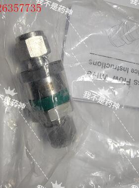 世伟洛克SS-XSS6-EP不锈钢过流量阀,3/8 in.(议价)