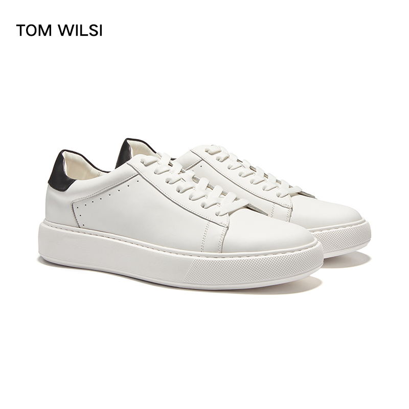 特制白色软皮商务休闲小白鞋百搭