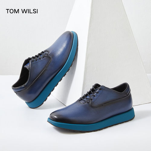 TOMWILSI男士商务高端手工鞋子