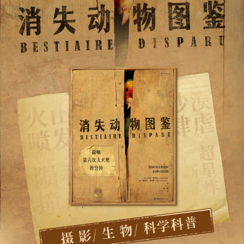 新书现货 消失动物图鉴 因人类活动而灭绝的69种动物 莱顿自然博物馆标本摄影 维持生物多样性平衡物种保护技术科普书籍 后浪正版