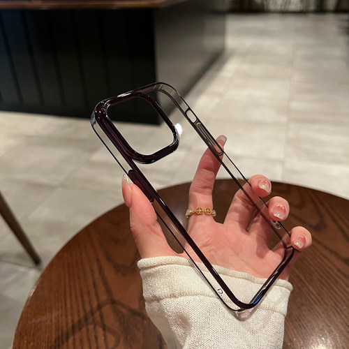 透明电镀硬壳适用于苹果手机壳