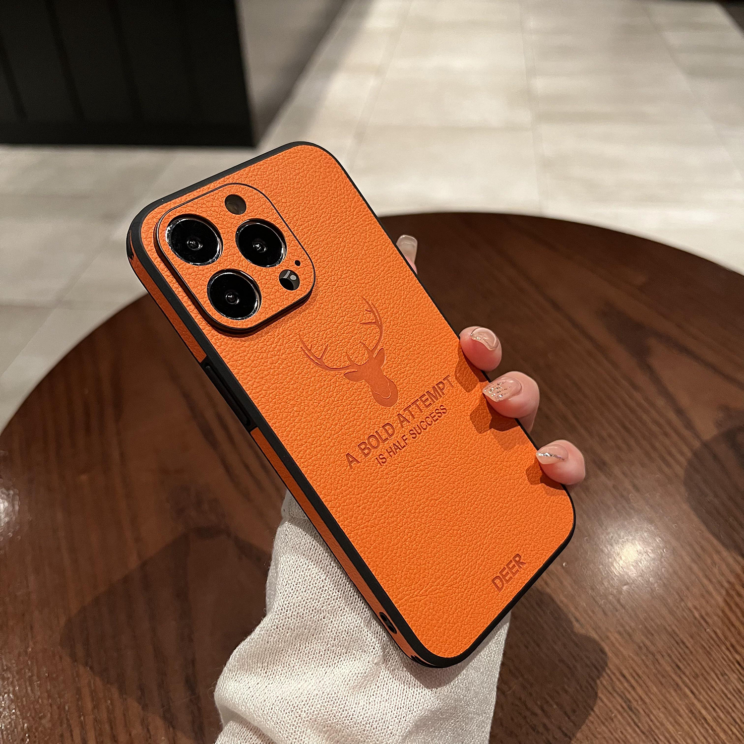 【荔枝皮纹】适用于苹果手机壳