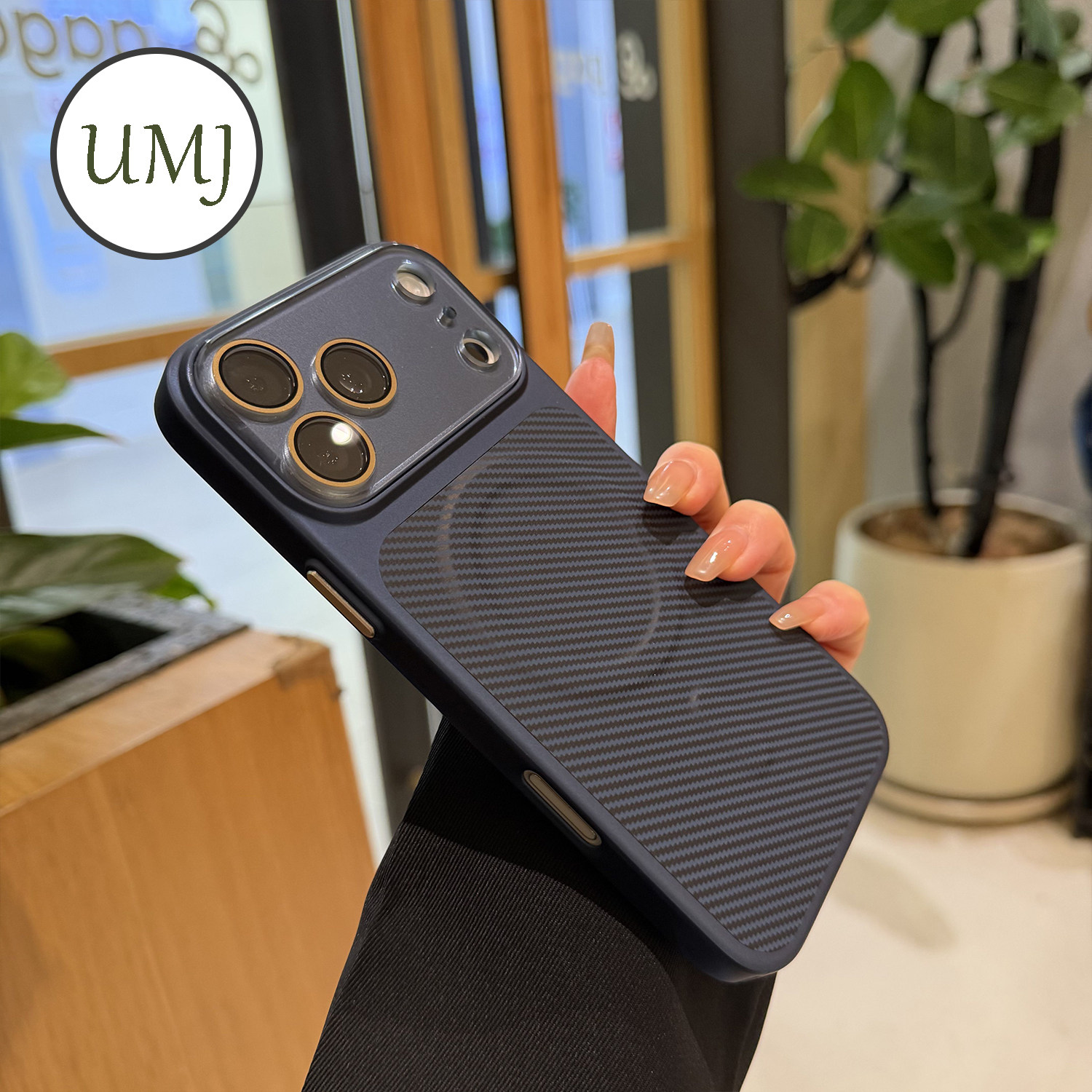 【新款真机蓝】umj适用于iphone17ProMax手机壳苹果17pro磁吸充电17硬壳16pm简约15/14碳纤维纹13p保护套男女,3C数码配件,手机保护套/壳,淘宝优惠券,粉丝福利购,淘宝优惠卷