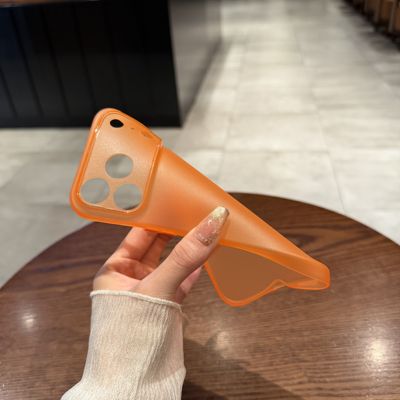 【橙色磨砂软壳】适用苹果手机壳