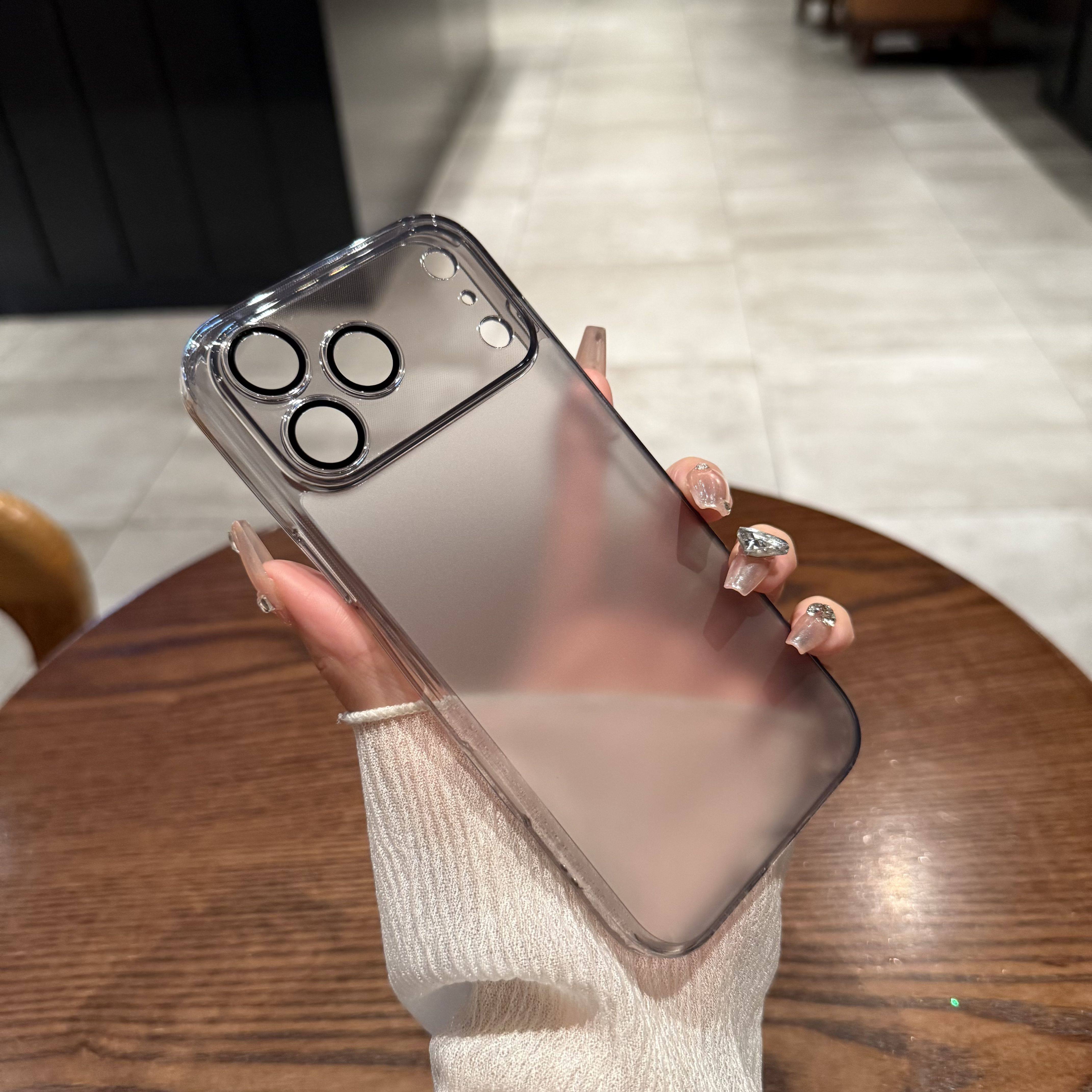 umj适用于iPhone17pro手机壳苹果16proMax磨砂玻璃壳15p简约Air全包镜头膜14plus新款13防摔12高级保护套男女,3C数码配件,手机保护套/壳,淘宝优惠券,粉丝福利购,淘宝优惠卷