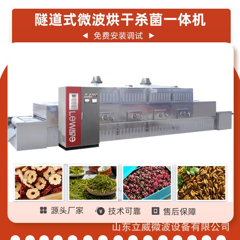 小型隧道式乐陵小枣微波干燥杀菌设备红枣微波烘干灭菌设备