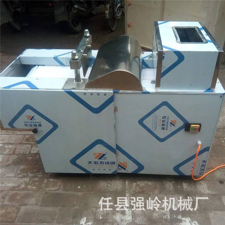 新型冻鲜牛肉剁块机 剁鸡块机 全自动商用切鸡肉块机