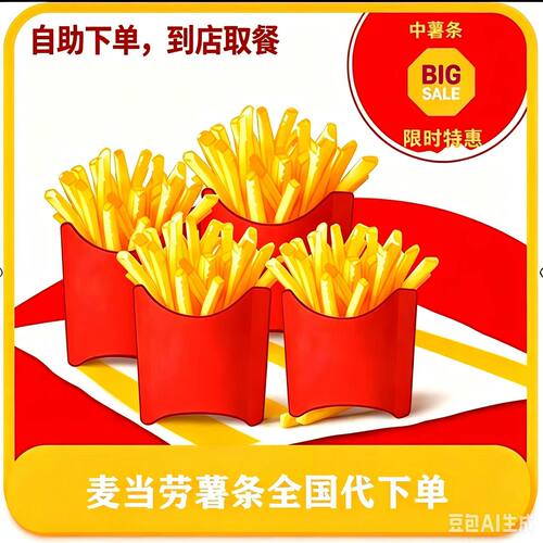 麦当劳薯条代下单全国通用优惠卷